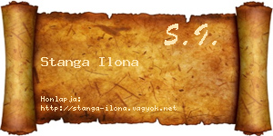 Stanga Ilona névjegykártya